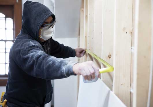 At JB Custom Drywall LLC, cleanliness is next to godliness, and all team members are trained how to “work clean.”